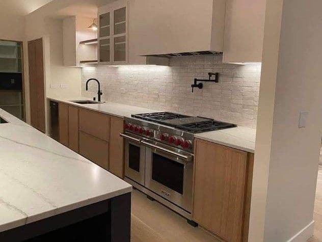 framless Euro style kitchen